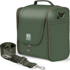 Extra-Large Collapsible Hanging Toiletry Bag - Olive Green