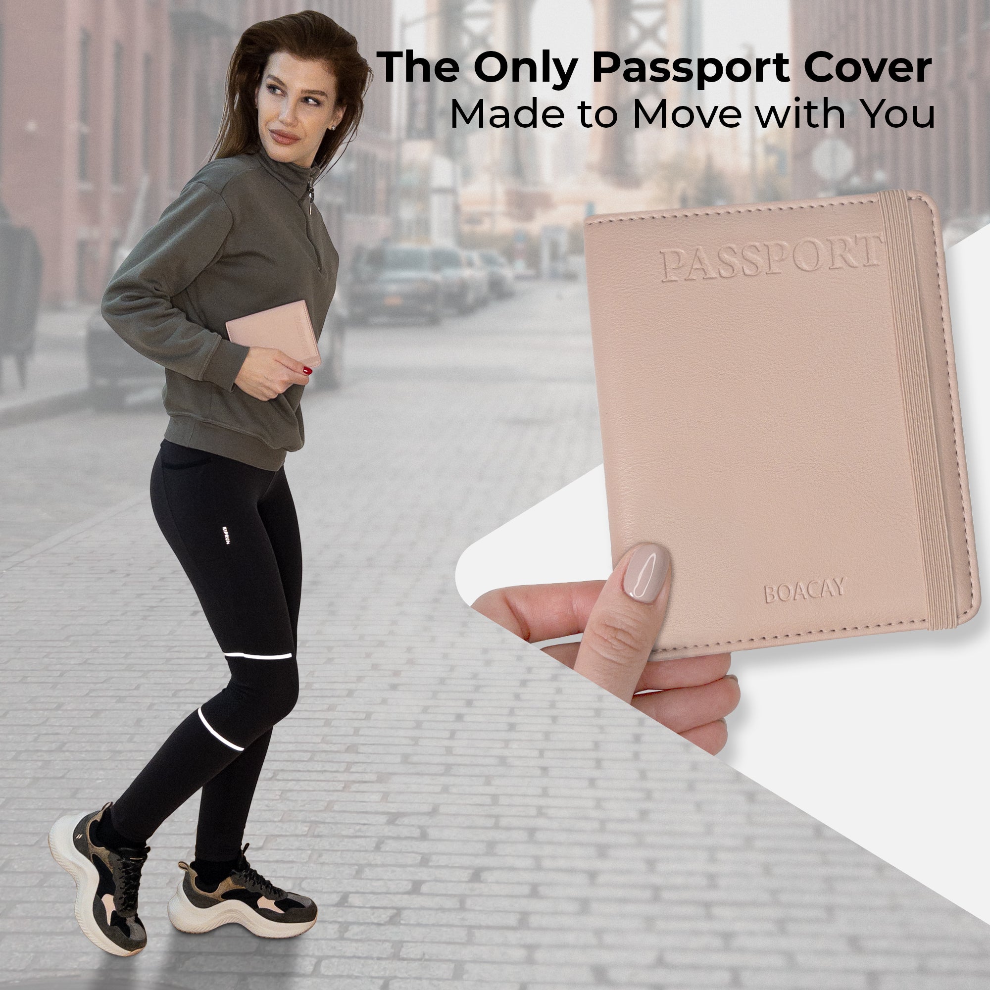 Passport Holder Travel Wallet Passport Covers Document Organizer for Women  & Men