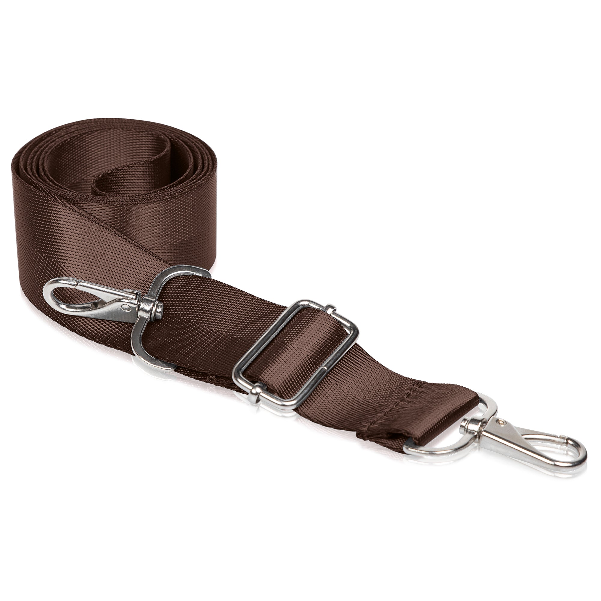 BENAVA Shoulder Strap for Bags Brown Adjustable With Carabiner