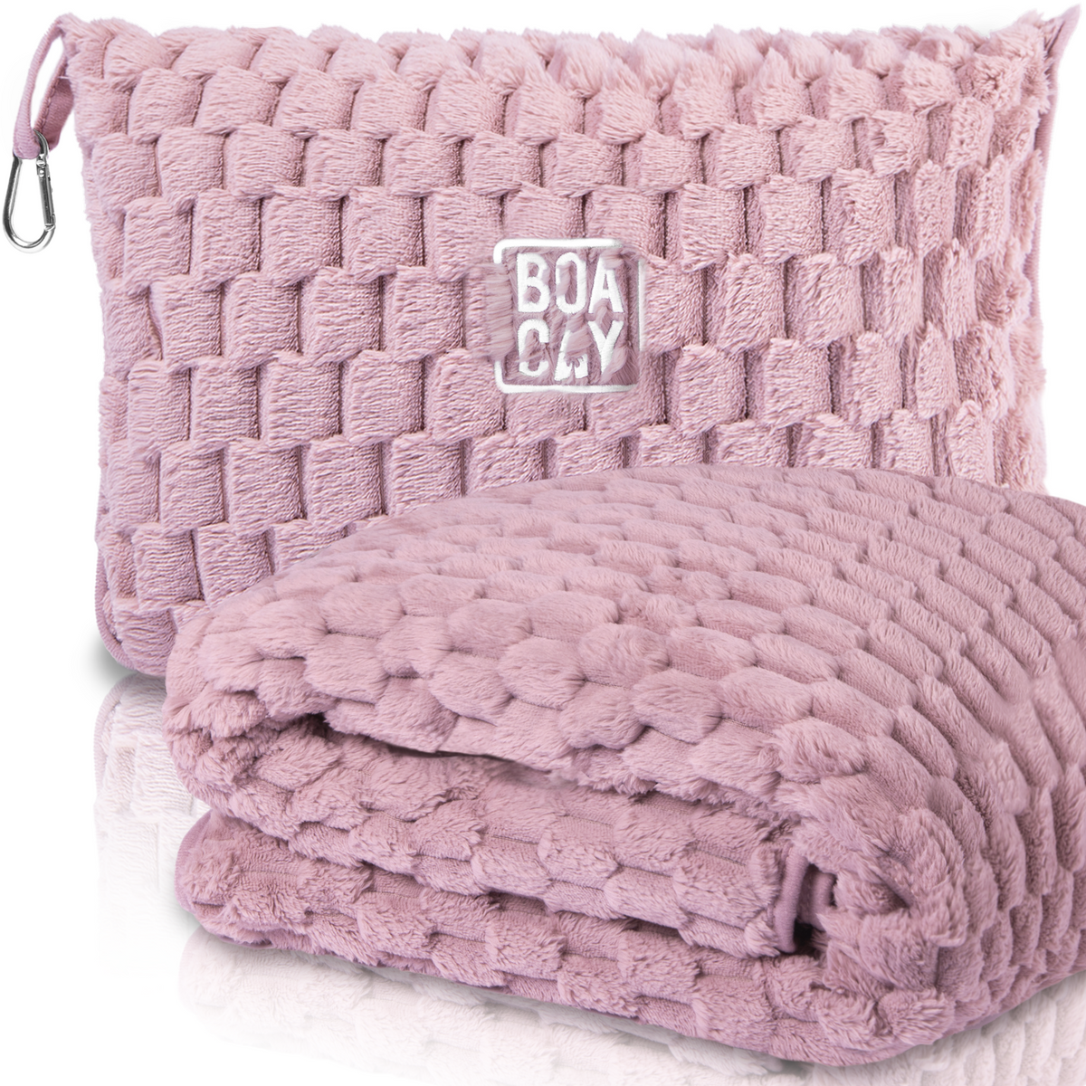 Honeycomb Packable Travel Blanket - Pink