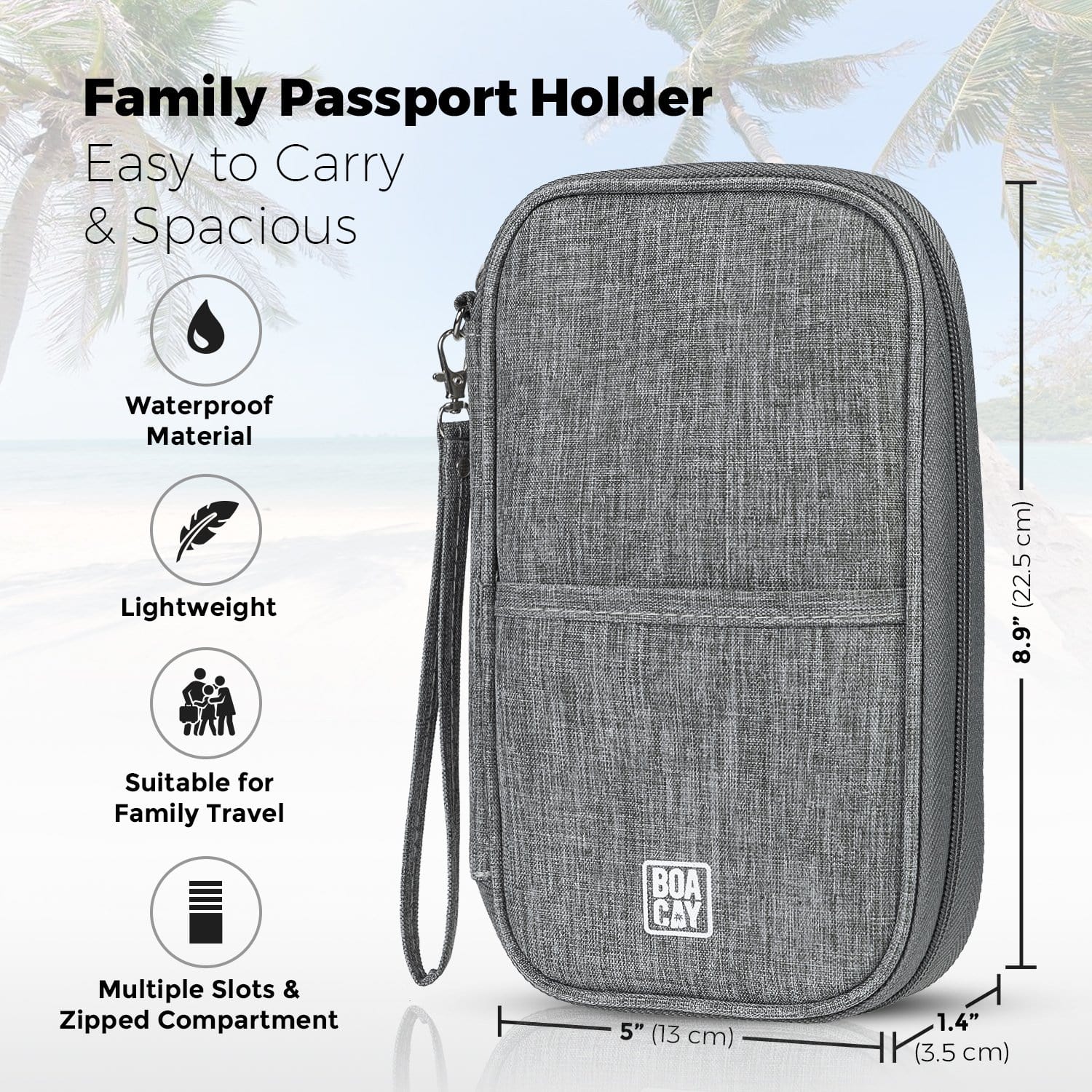 Family Passport Holder Travel Document Organizer Wallet