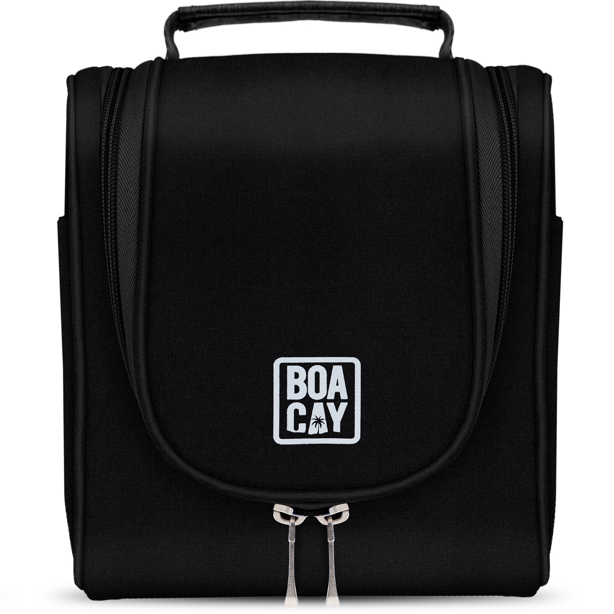 Small Black Hanging Travel Toiletry Bag for Women and Men - Boacay