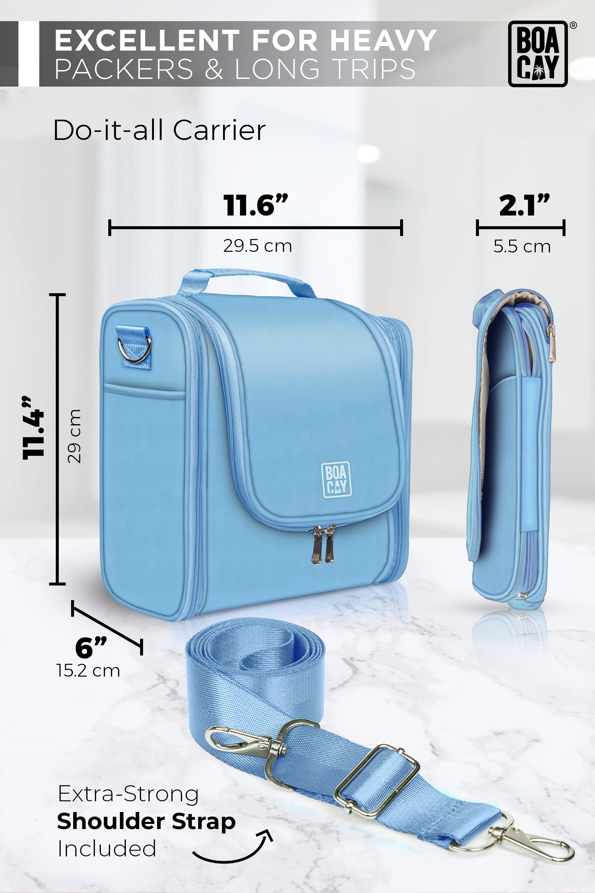 BOACAY Hanging Travel Toiletry Bag for Women and Men, Makeup Bag, Bathroom  & Shower Organizer Kit for Accessories, Cosmetics, Travel Essentials -  Yahoo Shopping